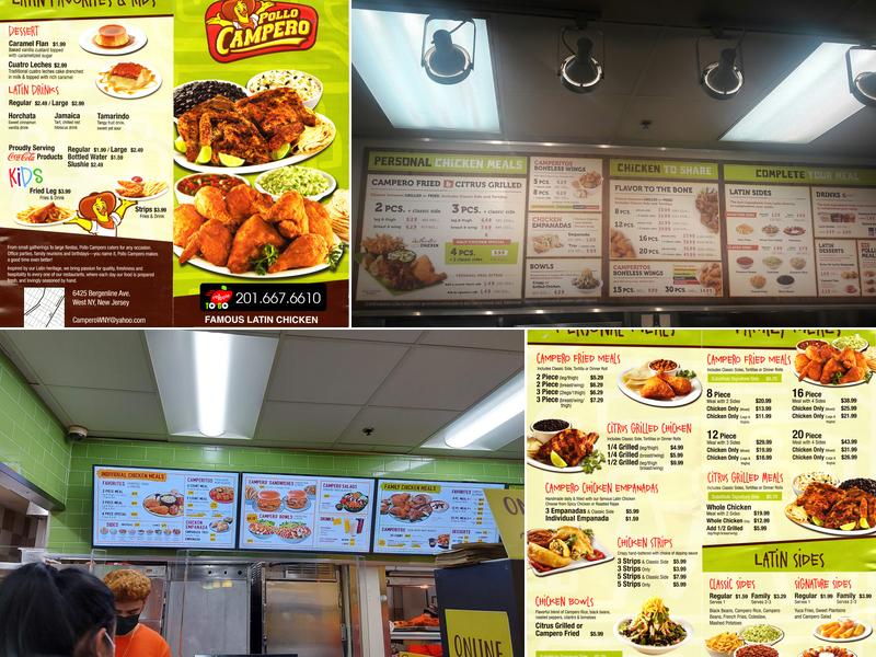 Pollo Campero Menu