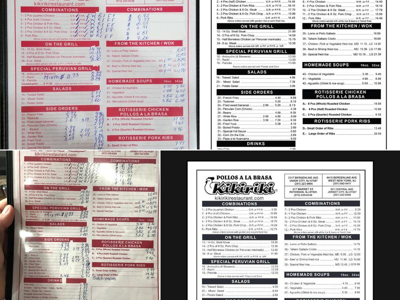 Kikiriki Menu