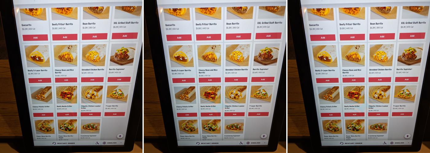 Taco Bell Cantina Menu