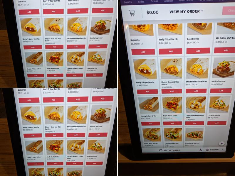Taco Bell Cantina Menu