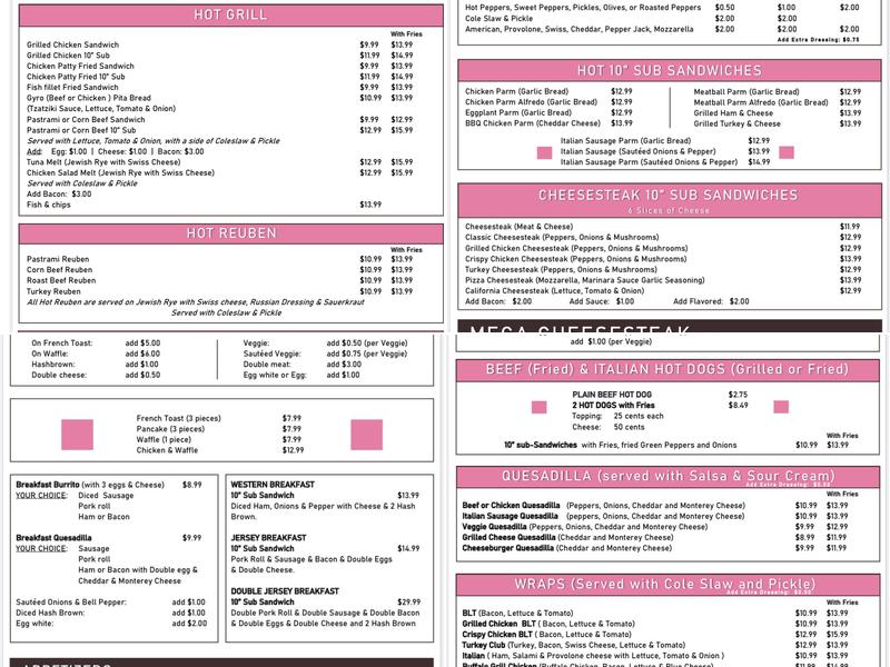 Cafe 57 Menu