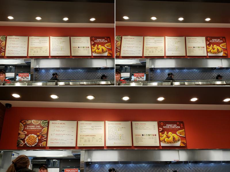 Panda Express Menu