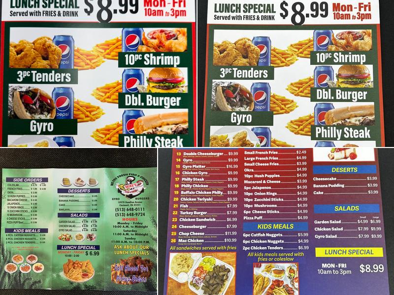 Mike's Fish & Chicken Menu