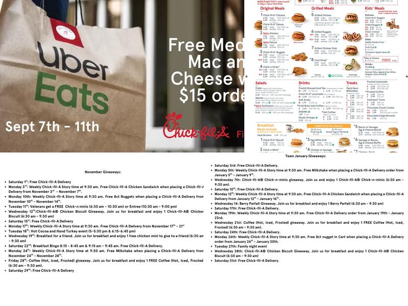 Chick-fil-A Menu