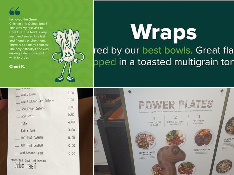 CoreLife Eatery Menu