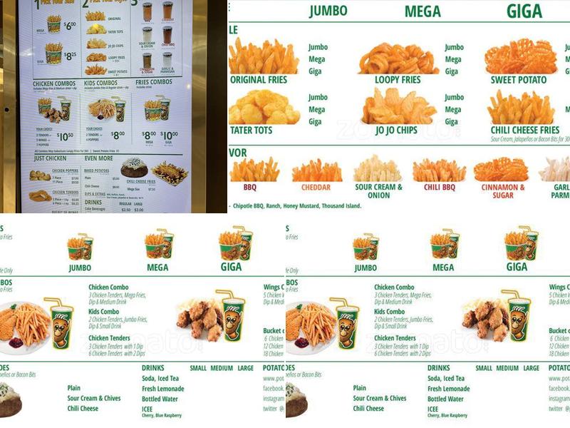 Potato Corner Menu