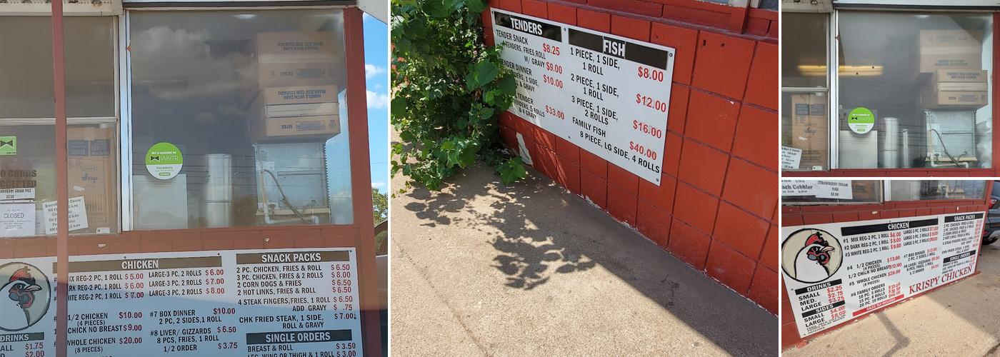 Krispy Chicken Menu
