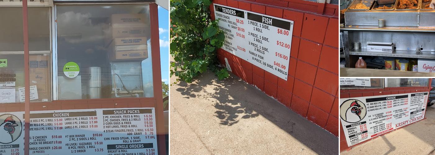 Krispy Chicken Menu