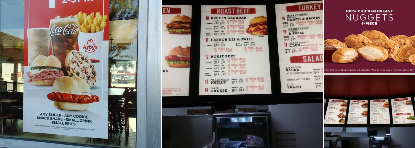 Arby's Menu
