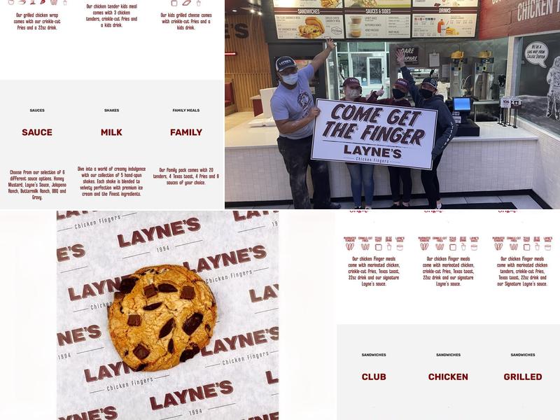 Layne's Chicken Fingers Menu