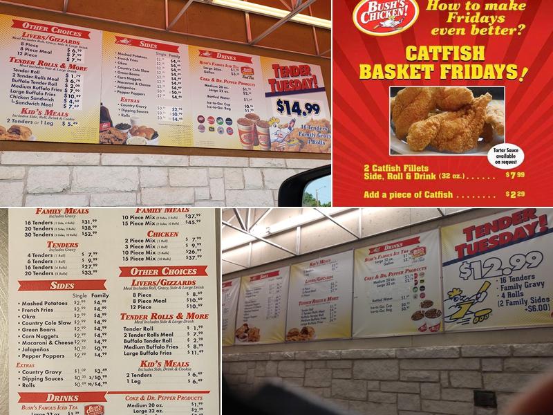 Bush's Chicken Menu