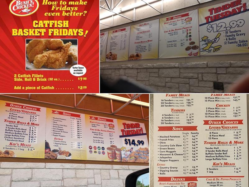 Bush's Chicken Menu