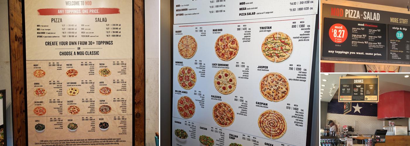MOD Pizza Menu