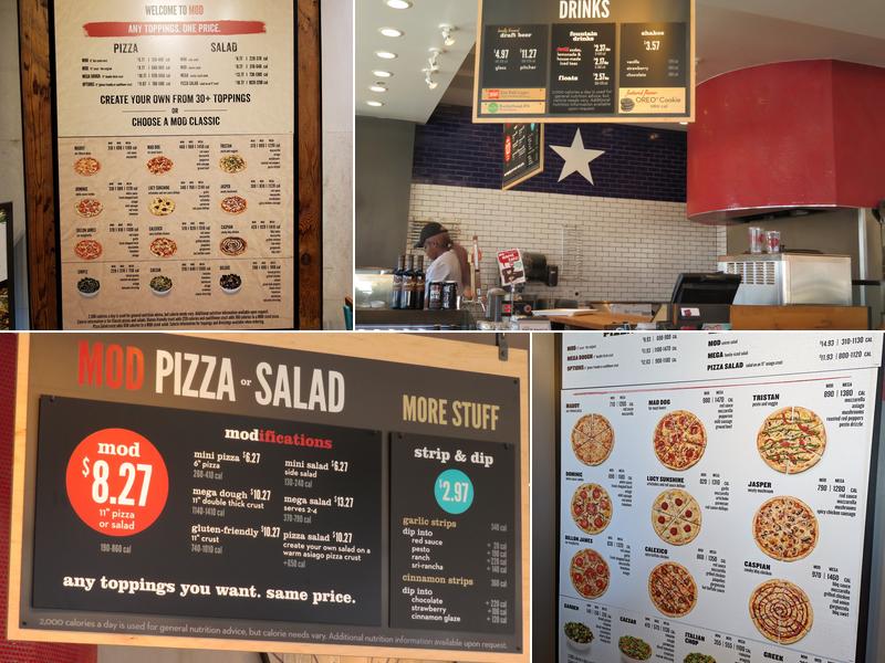 MOD Pizza Menu