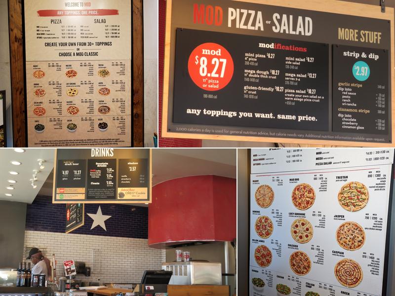 MOD Pizza Menu