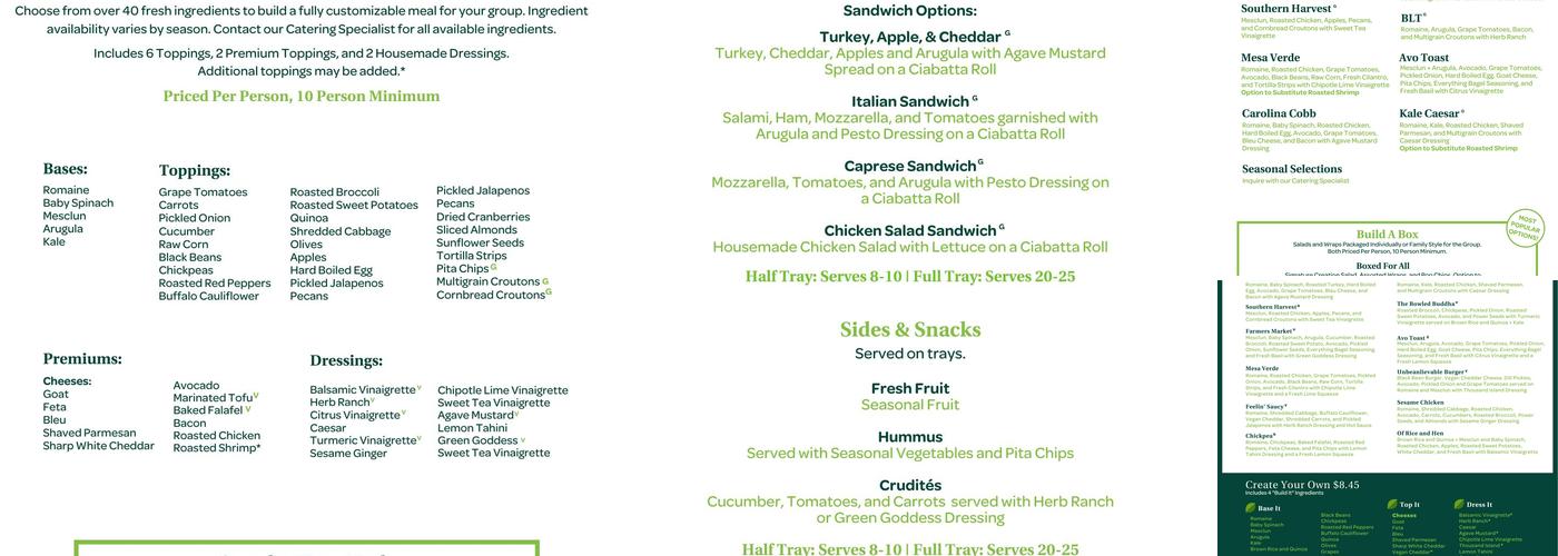 Verde Menu