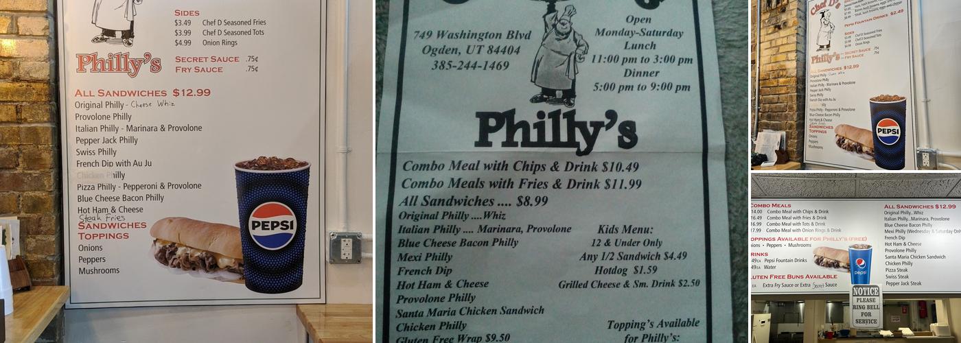 Chef D's Philly's Menu