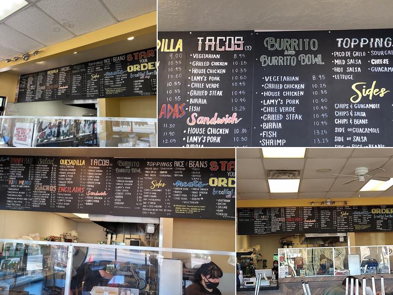 Lamy's Mexican Grill Menu