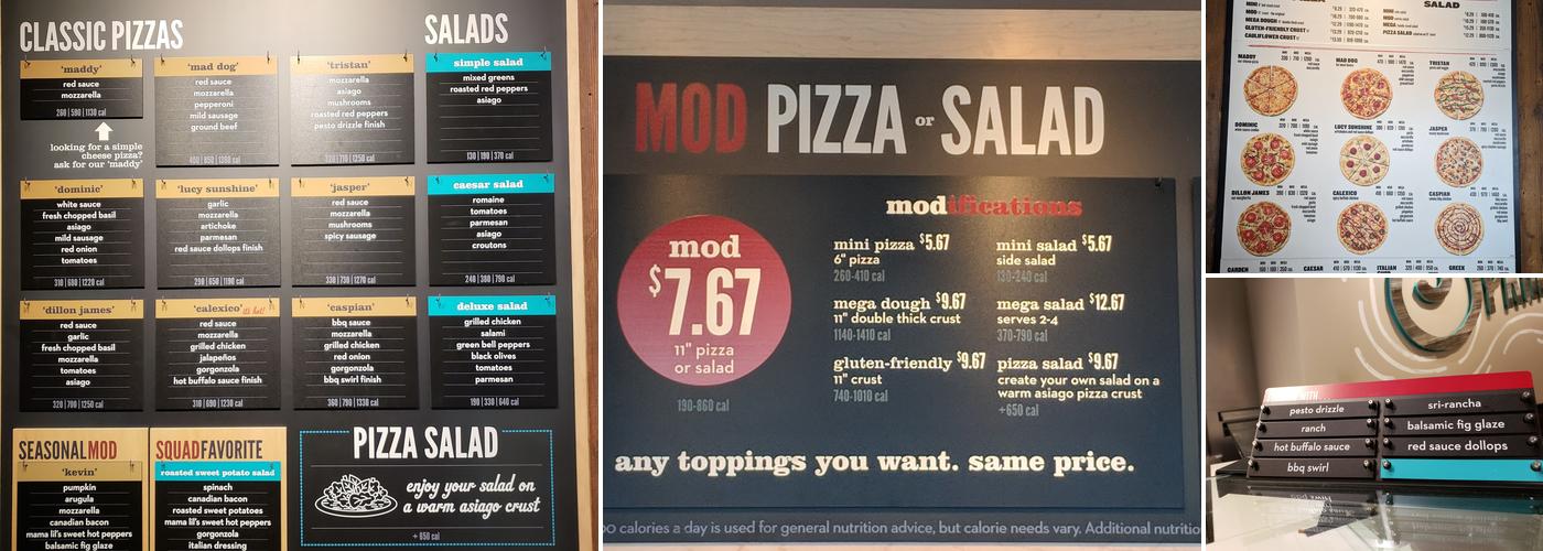 MOD Pizza Menu