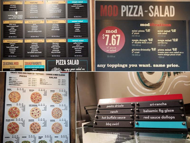 MOD Pizza Menu