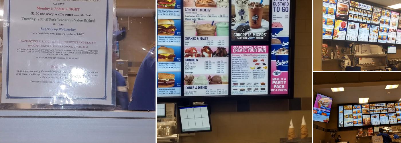 Culver’s Menu