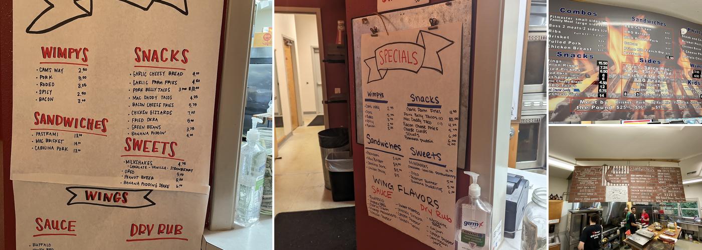 Roger That BBQ Menu