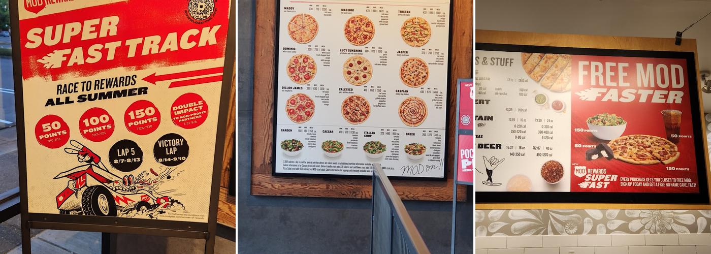 MOD Pizza Menu