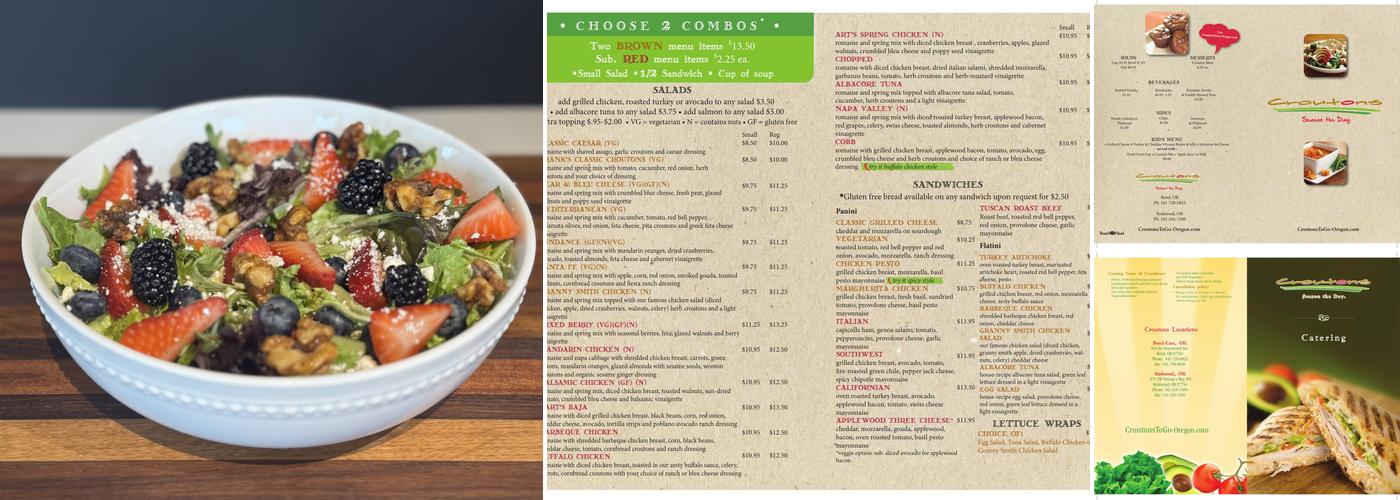 Croutons Bend Menu