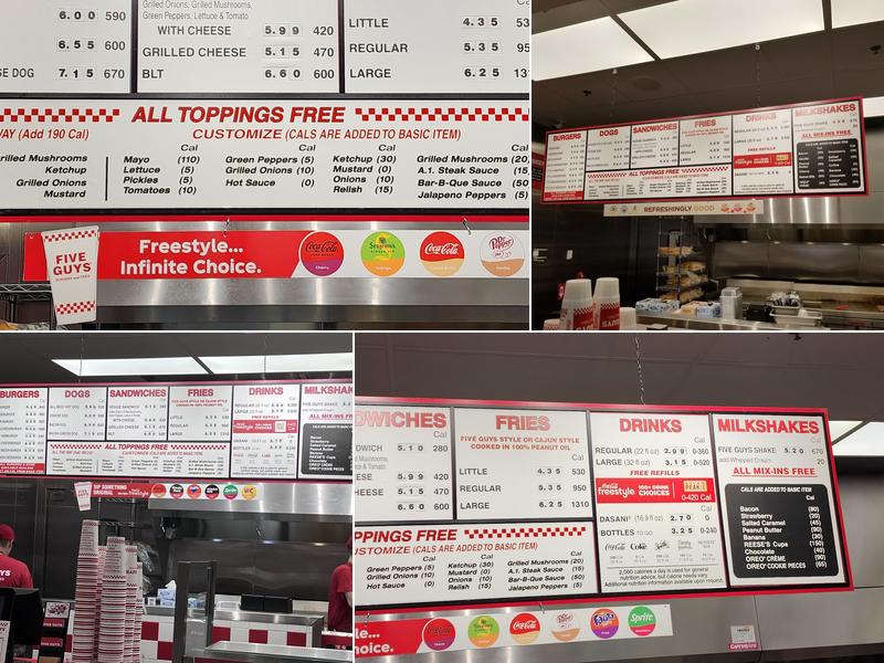 Five Guys Menu