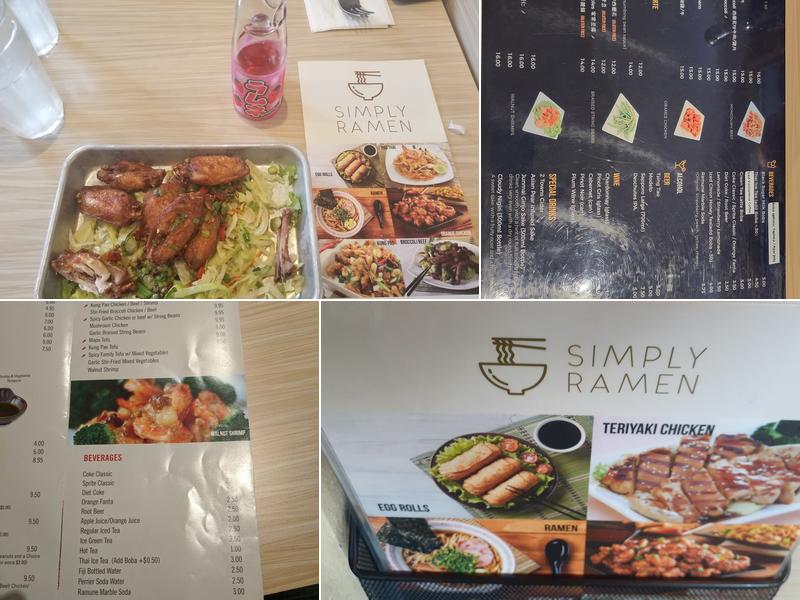 Simply Ramen Menu