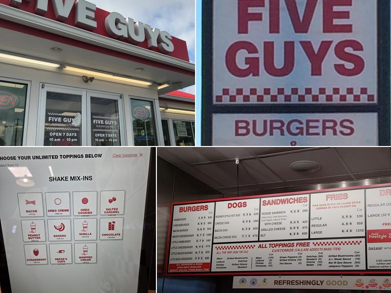 Five Guys Menu