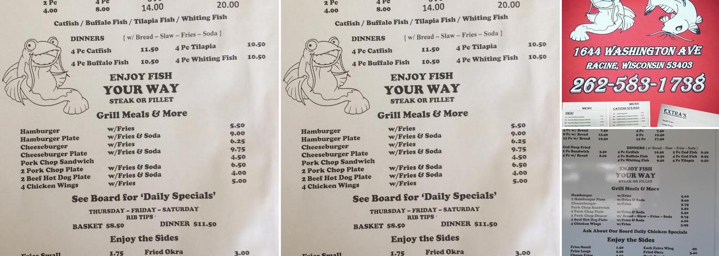 Catfish & More Menu