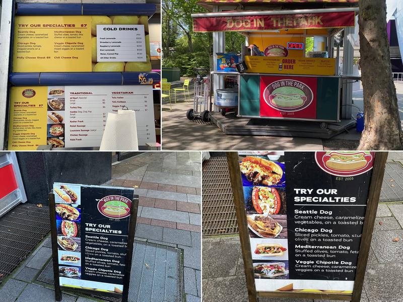 Dog In the Park Menu