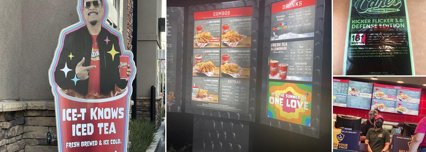Raising Cane's Chicken Fingers Menu