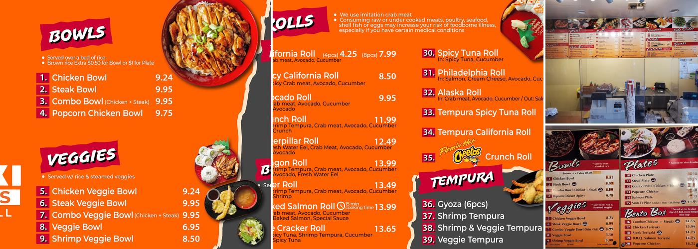 Teriyaki Express Menu