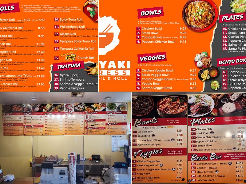 Teriyaki Express Menu