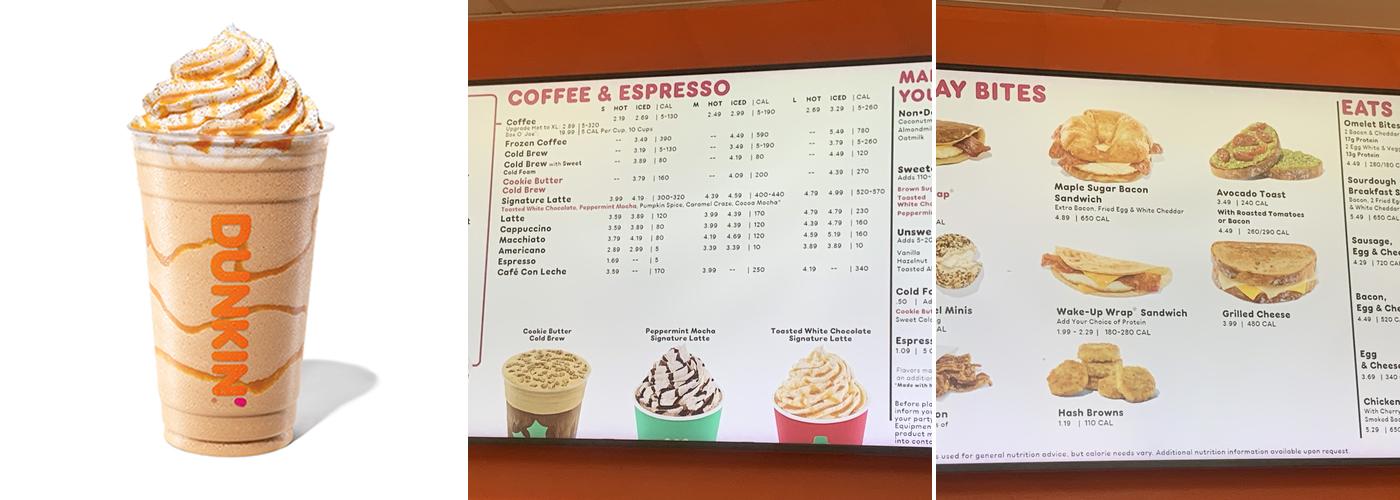 Dunkin' Menu