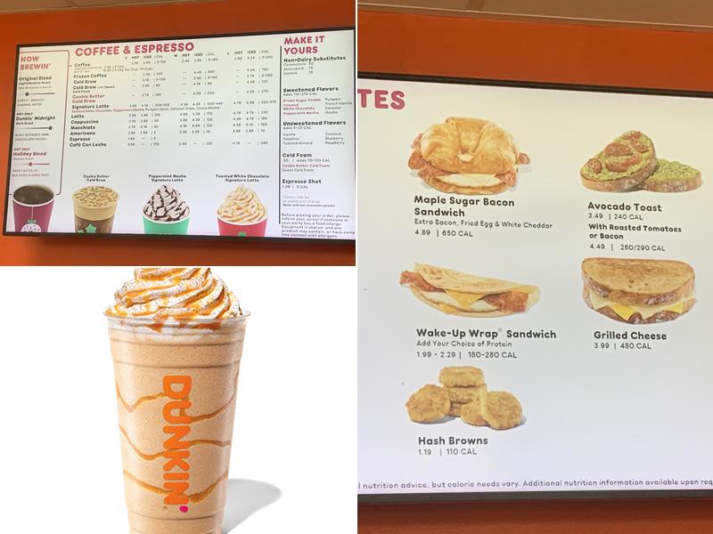 Dunkin' Menu