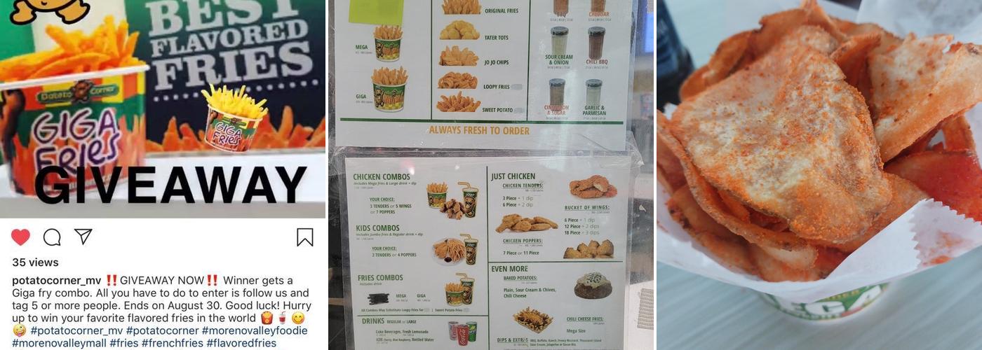 Potato Corner Menu
