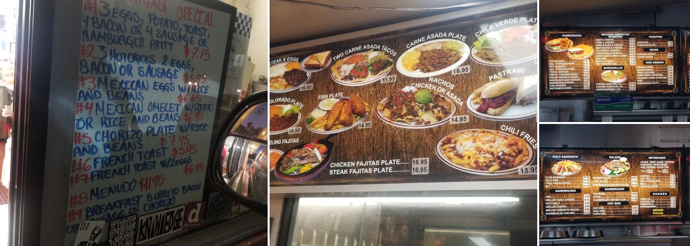 Cozy Corner Drive In Menu