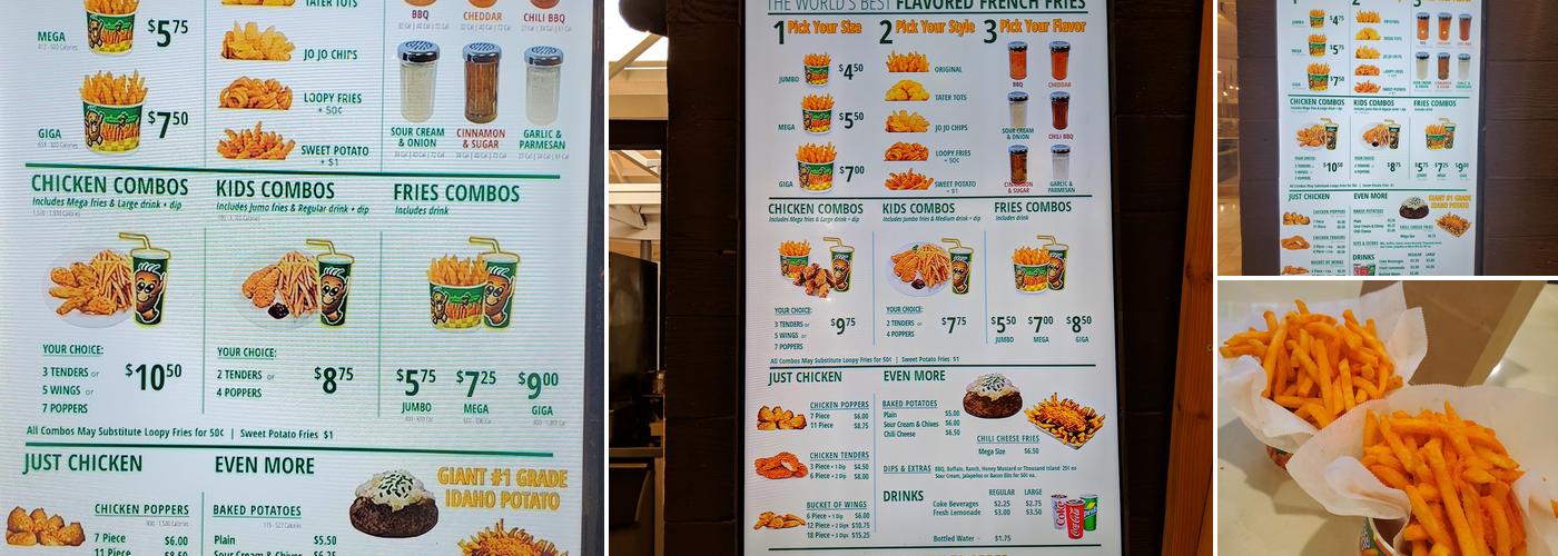 Potato Corner Menu