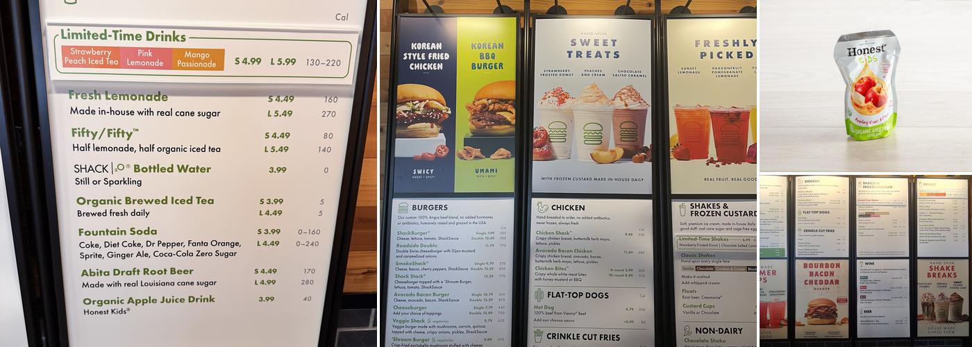 Shake Shack Westlake Village Menu