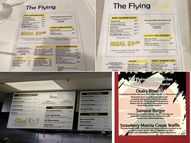 The Flying Yolk Menu