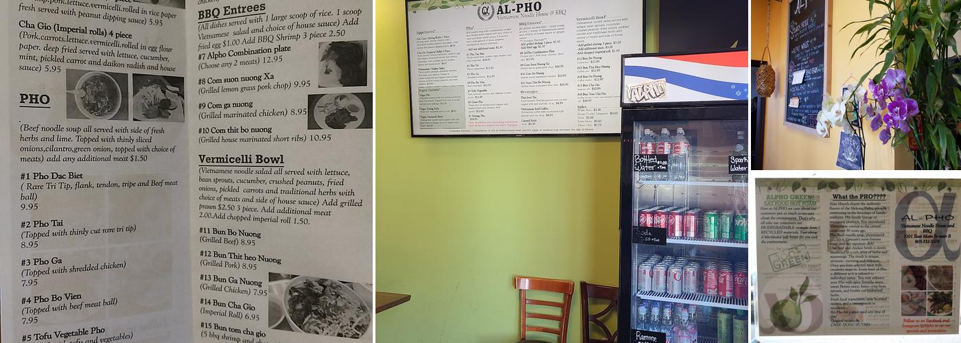 Al Pho Menu