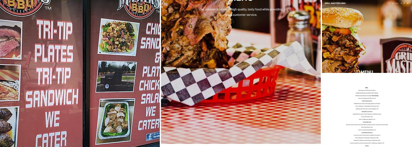 Grill Masters BBQ Menu