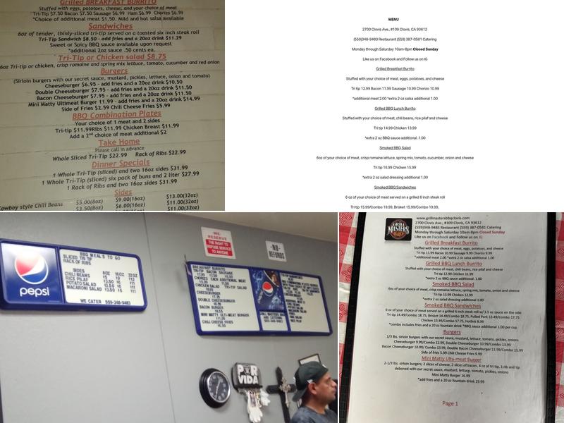 Grill Masters BBQ Menu