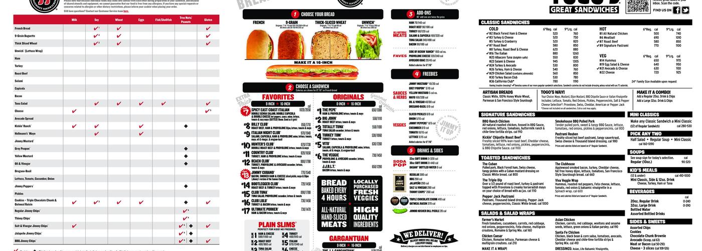 Jimmy John's Menu