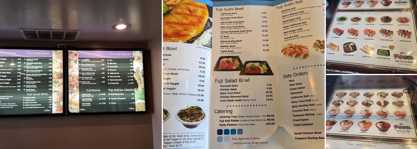 Fuji Grill Menu