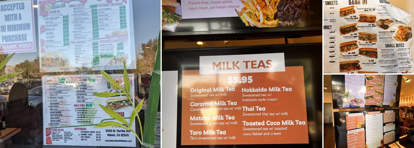 I Love Banh Mi Menu