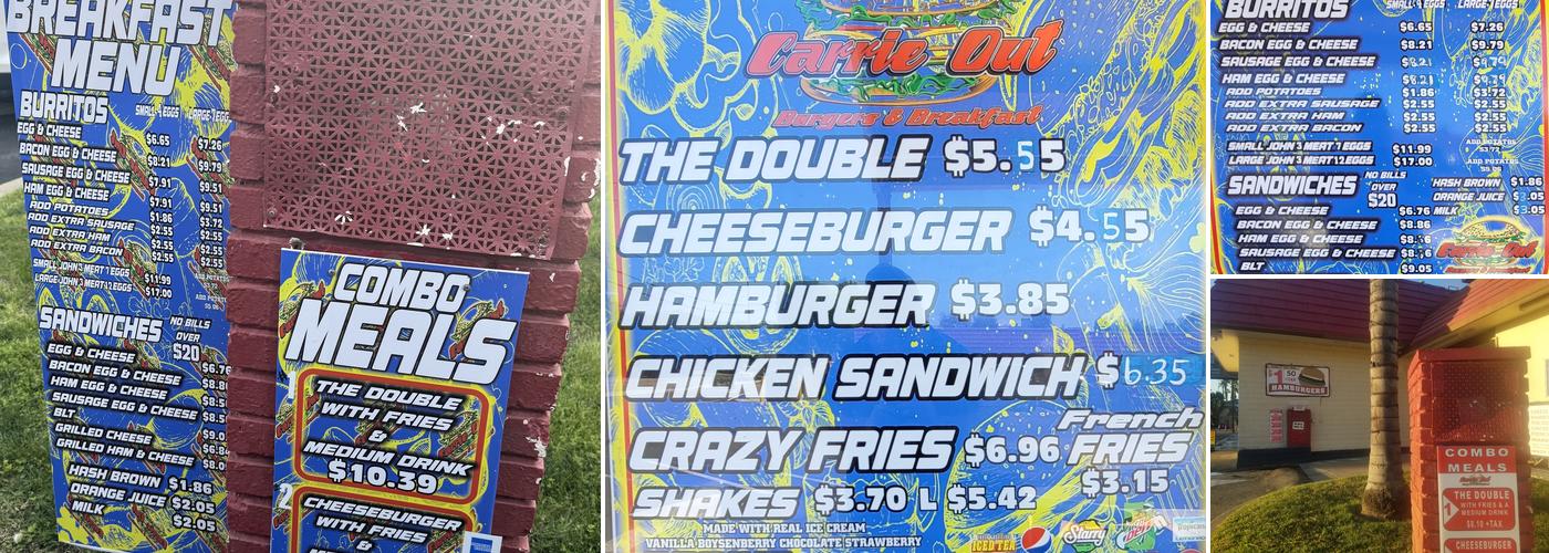 Carrie Out Menu